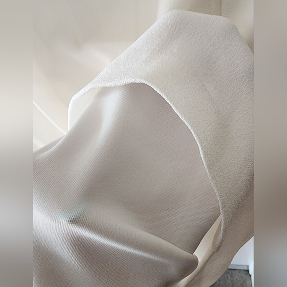 White Lined Cocktail Karl Lagerfeld Dress, size 8, Bridal Bride Bachelorette - Picture 4 of 5